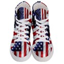 American Usa Flag Vertical Men s Hi-Top Skate Sneakers View1