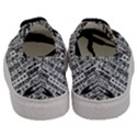 Creative retro black and white Abstract Vector Designs by kiekie strickland Men s Classic Low Top Sneakers View4
