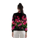 Pink Tulips Dark Background Windbreaker (Women) View2