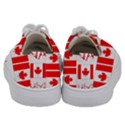 Canada Day Maple Leaf Canadian Flag Pattern Typography  Kids  Low Top Canvas Sneakers View4
