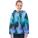 Blue green ink                                         Kids  Hooded Puffer Jacket View1