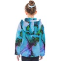 Blue green ink                                         Kids  Hooded Puffer Jacket View2