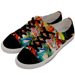 Red Aeroplane 2 Men s Low Top Canvas Sneakers by bestdesignintheworld