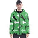 GREEN Men s Hooded Puffer Jacket View1