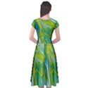 Sunlit River Cap Sleeve Wrap Front Dress View2
