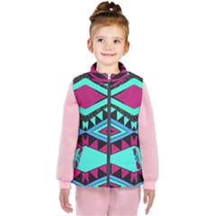 Ovals And Rhombus                                    Kid s Puffer Vest by LalyLauraFLM