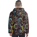 Circles texture                                          Men s Hooded Puffer Jacket View2