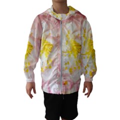 Pink Flowering Almond Flowers Hooded Windbreaker (kids) by FunnyCow