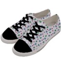 White Milk Hearts Men s Low Top Canvas Sneakers View2