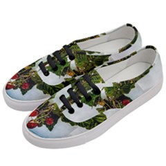Red Raspberries In A Teacup Women s Classic Low Top Sneakers by FunnyCow