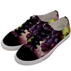 Red And Green Grapes Men s Low Top Canvas Sneakers by FunnyCow