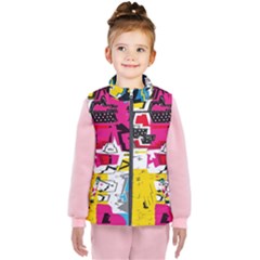 Distorted Shapes                                      Kid s Puffer Vest by LalyLauraFLM