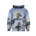 Wonderful Wild Fantasy Horse On The Beach Kids  Pullover Hoodie View1