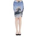 Wonderful Wild Fantasy Horse On The Beach Midi Wrap Pencil Skirt View1