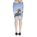 Wonderful Wild Fantasy Horse On The Beach Midi Wrap Pencil Skirt View2