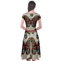 Cross Stitch Butterfly Cap Sleeve Wrap Front Dress View2