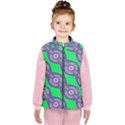 Purple chains on a green background                                              Kid s Puffer Vest View1