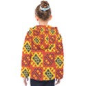 Squares and other shapes pattern                                                      Kids  Hooded Puffer Jacket View2