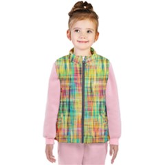 Yellow Blue Red Stripes                                                  Kid s Puffer Vest by LalyLauraFLM