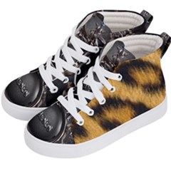 Animal Print Kid s Hi-top Skate Sneakers by NSGLOBALDESIGNS2