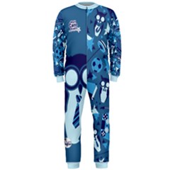 Self Care Goals (blue) Men s Onesie by TransfiguringAdoptionStore