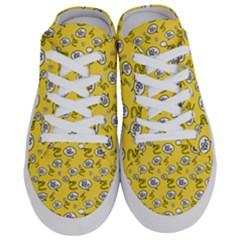 No Step On Snek Do Not Bubble Speech Pattern Yellow Background Meme Women s Half Slippers by snek