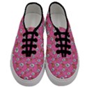 No Step On Snek DO NOT bubble speech Pattern pink background Meme Men s Classic Low Top Sneakers View1
