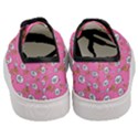 No Step On Snek DO NOT bubble speech Pattern pink background Meme Women s Classic Low Top Sneakers View4