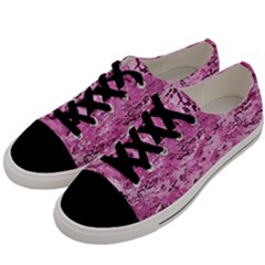 Pink Camouflage Army Military Girl Men s Low Top Canvas Sneakers by snek