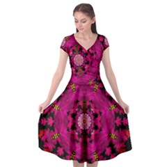 The Star Above Everything Shining Clear And Bright Cap Sleeve Wrap Front Dress by pepitasart
