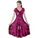 The Star Above Everything Shining Clear And Bright Cap Sleeve Wrap Front Dress View1