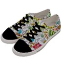 Doodle New Year Party Celebration Men s Low Top Canvas Sneakers View2