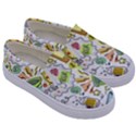 Doodle New Year Party Celebration Kids  Canvas Slip Ons View3