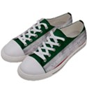 Flag Patriote Quebec Patriot red green white grunge Separatism Women s Low Top Canvas Sneakers View2