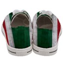 Flag Patriote Quebec Patriot red green white grunge Separatism Women s Low Top Canvas Sneakers View4