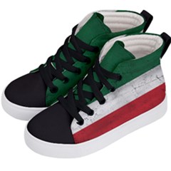 Flag Patriote Quebec Patriot Red Green White Grunge Separatism Kids  Hi-top Skate Sneakers by Quebec