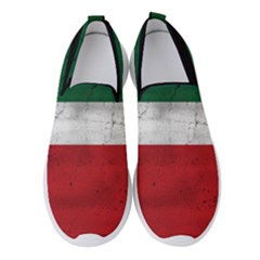 Flag Patriote Quebec Patriot Red Green White Grunge Separatism Women s Slip On Sneakers by Quebec