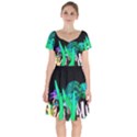 Dragon Lights Turtle Short Sleeve Bardot Dress View1