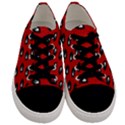 Eyes Red Men s Low Top Canvas Sneakers View1