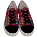 Color Rainbow Abstract Flow Merge Men s Low Top Canvas Sneakers View1