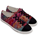Color Rainbow Abstract Flow Merge Men s Low Top Canvas Sneakers View3
