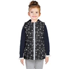 St Patricks Day Pattern Kids  Hooded Puffer Vest by Valentinaart