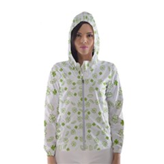 St Patricks Day Pattern Women s Hooded Windbreaker by Valentinaart