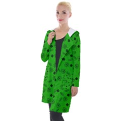 St Patricks Day Pattern Hooded Pocket Cardigan by Valentinaart