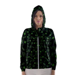 St Patricks Day Pattern Women s Hooded Windbreaker by Valentinaart