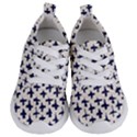 Pattern Ink blue navy Crosses Grunge Flesh And Navy Pattern Ink Crosses Grunge Flesh beige background Kids  Lightweight Sports Shoes View1