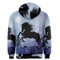 Wonderful Black Horse Silhouette On Vintage Background Men s Zipper Hoodie View2