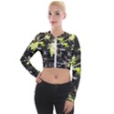 Signs of spring Long Sleeve Cropped Velvet Jacket View1
