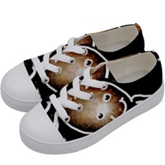 Friendly Firework Squid Kids  Low Top Canvas Sneakers by okhismakingart