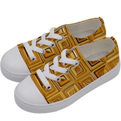Electric Field Art Xv Kids  Low Top Canvas Sneakers by okhismakingart